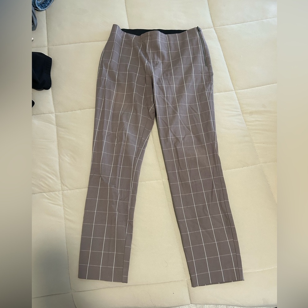 plaid ankle pants